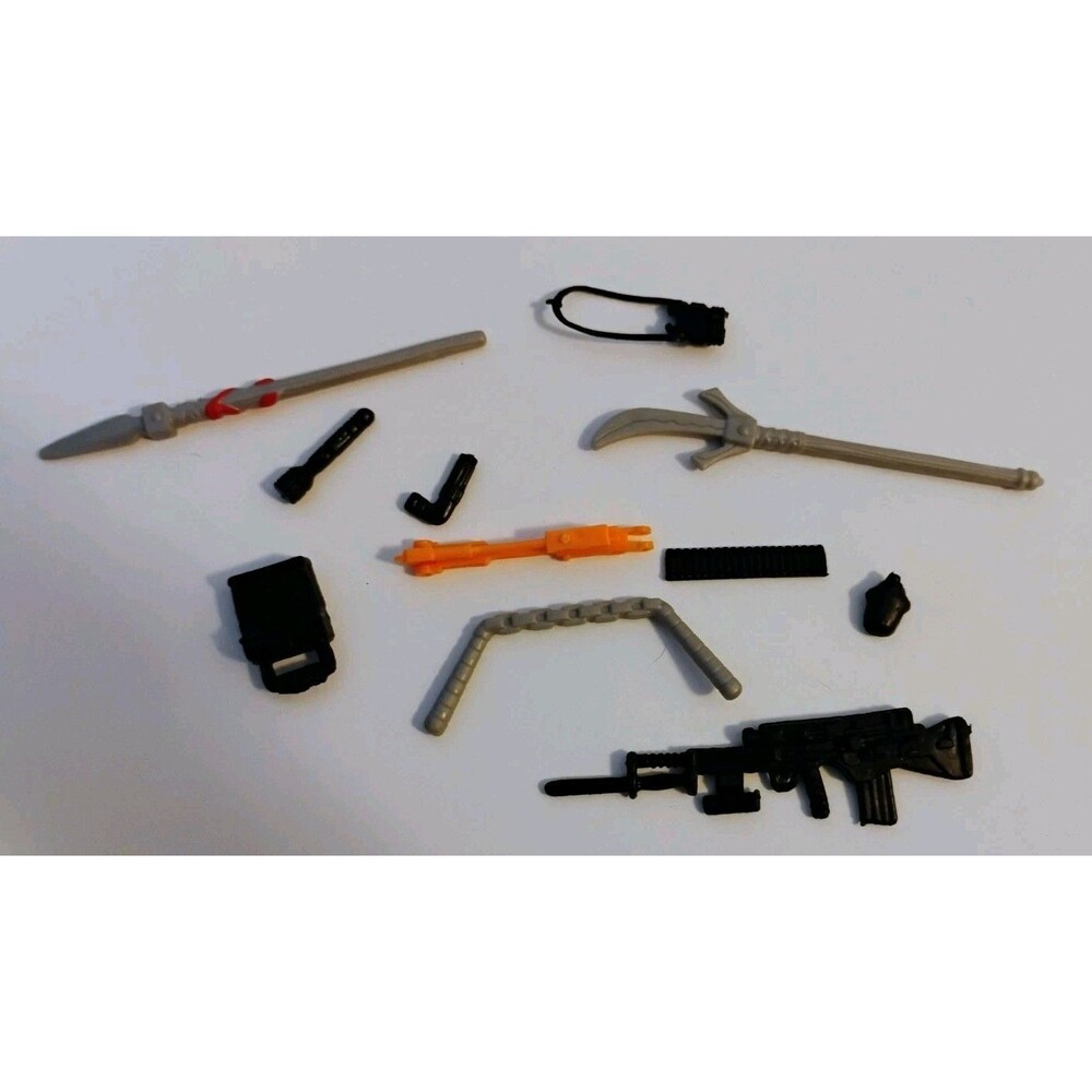 Vintage GI Joe Weapon Accessory Lot Spearhead Breaker Backpack Rifle Ammo Belt